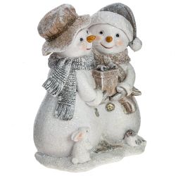 GAEM Фигурка декоративная "Снеговики", L10,5 W6,5 H12,5 см