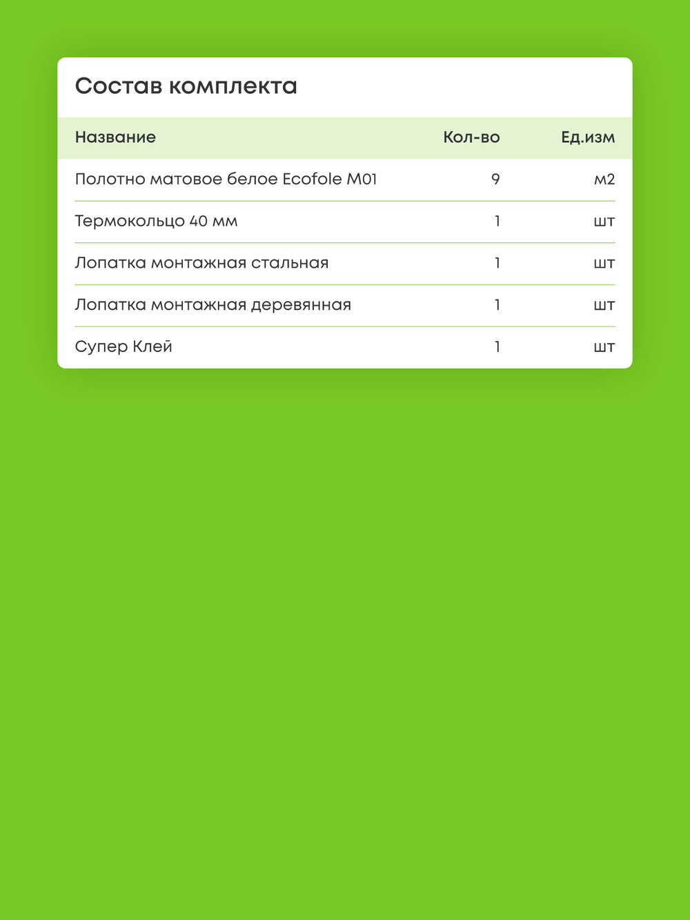 Матовый натяжной потолок 9 м2