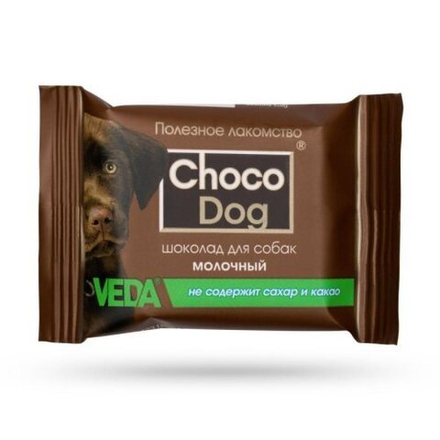 Шоколад молочный "CHOCO DOG" для собак, 15г