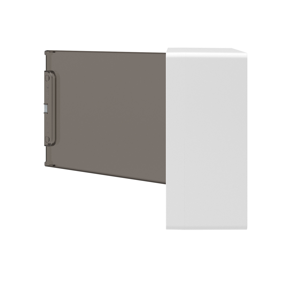 Щиток 12 мод настенный FRAME, белый, с тонированной дверцей, с 2 шин.PEN на 8+6 отв.