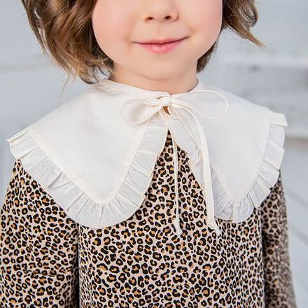 Воротник с рюшами "Молоко"