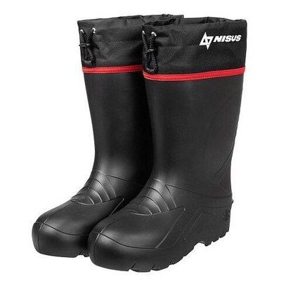Сапоги NISUS ЭВА -55С гипоаллергенный вкладыш, манжета, размер 40/41, черные(С-035 У)
