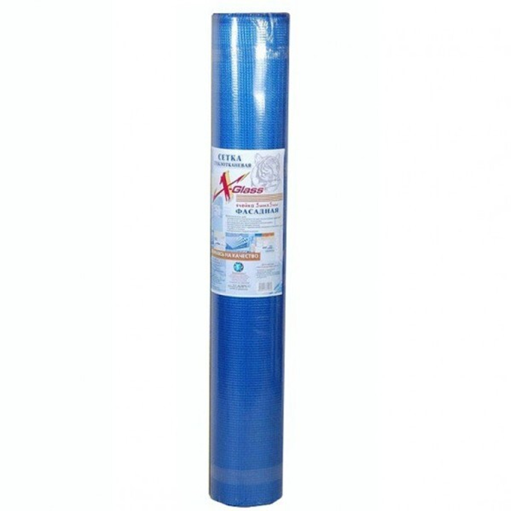 Стеклосетка фасадная 160г/м2 5*5мм 1*50м X-Glass Pro
