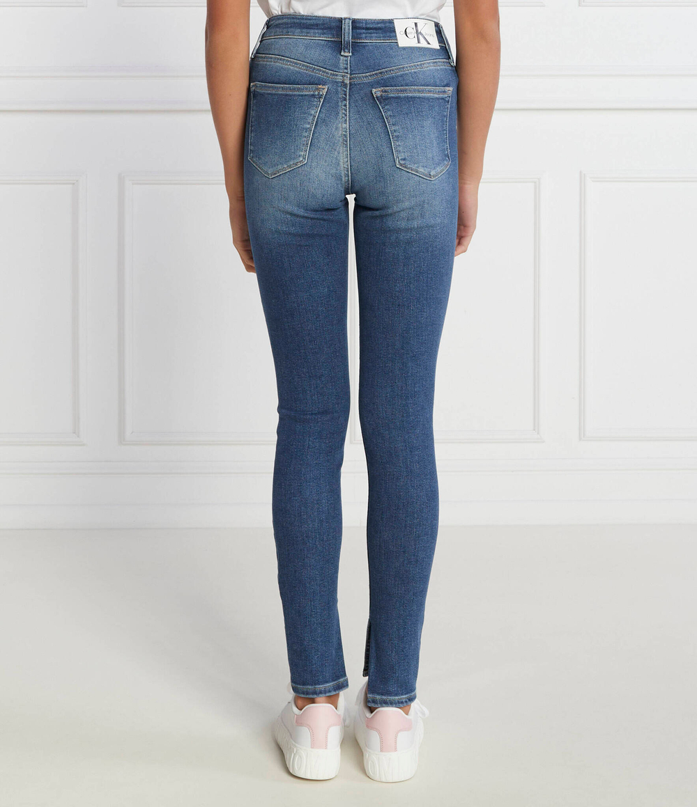 Джинсы HIGH RISE SUPER SKINNY ANKLE CALVIN KLEIN JEANS - голубой(J20J221773)