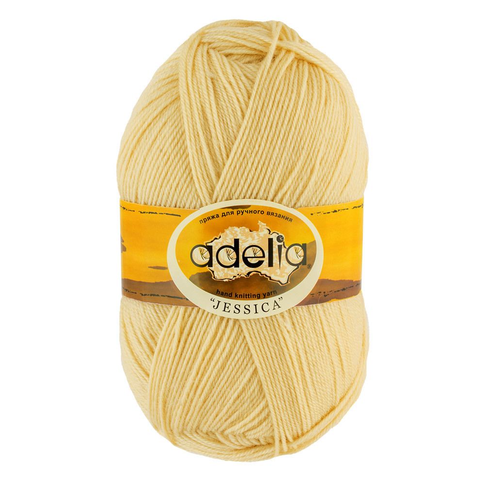 Пряжа Adelia Jessica / уп.5 мот. по 100г, 260м, 03 желтый Пряжа Adelia Jessica / уп.5 мот. по 100г, 260м, 03 желтый