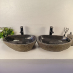 Раковина из речного камня ПАРА! RS-65478 55*36*15 0865