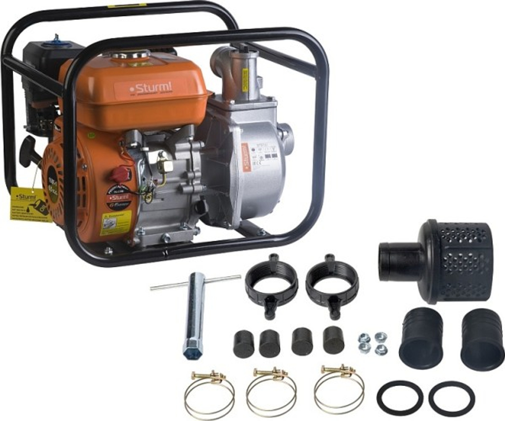 Мотопомпа бензиновая Sturm BP8761 для слабозагрязненной воды