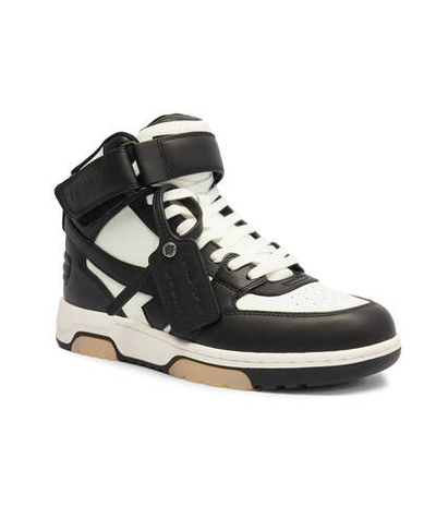 Кожаные кроссовки OFF-WHITE - черный(OMIA259C 99LEA001)