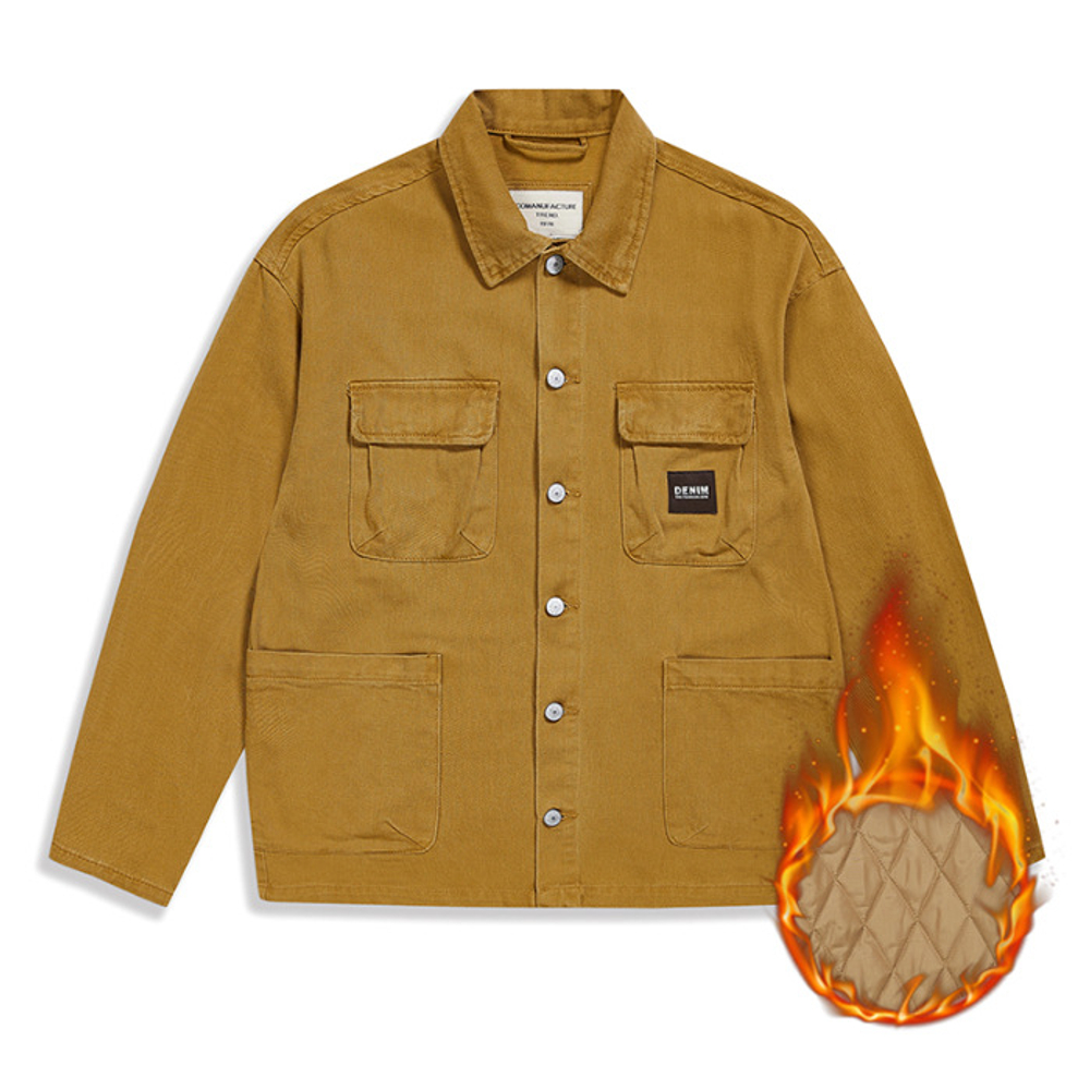 Джинсовая куртка в американском стиле в стиле ретро от GELANLU  STYDIO