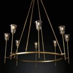 Люстра Torche De Verre 8 gold