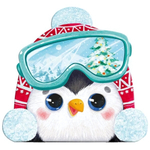 Блокнот НОВОГОДНИЙ ПИНГВИН 12*11,7 см 30л