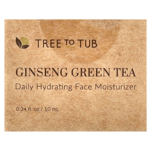 Tree To Tub, Ginseng Green Tea, ежедневное увлажняющее средство для лица, 10 мл (0,34 жидк. унц.)