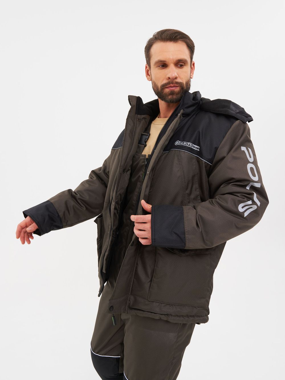 Костюм зимний Полюс ткань Cell цвет Хаки