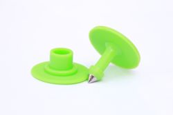 Бирка ушная ∅ 29 мм (лазерная нумерация), цвет зеленый