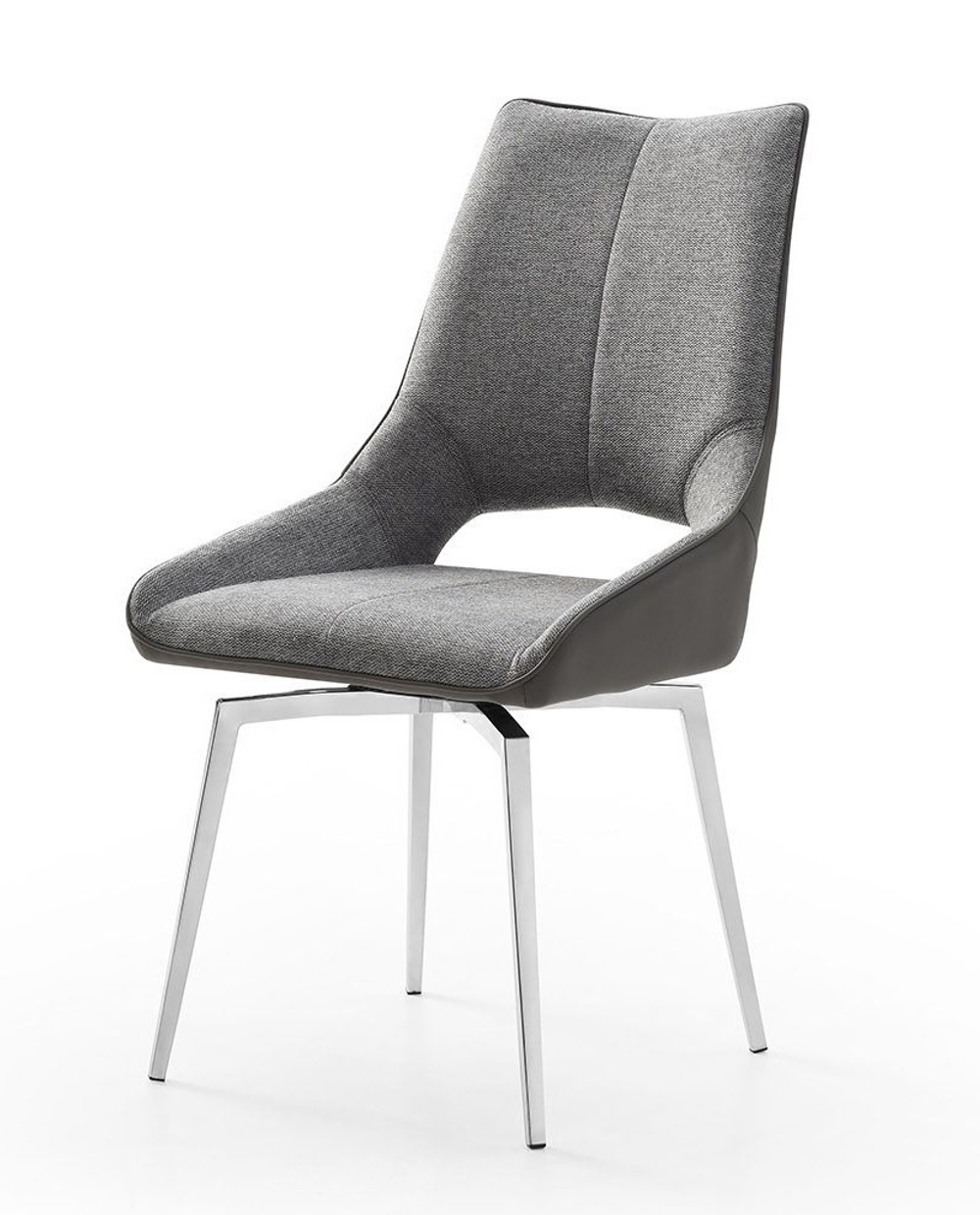 Стул DC1239 серый/ноги сталь