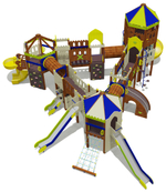Игровой комплекс для детей 6-12 лет для уличной площадки