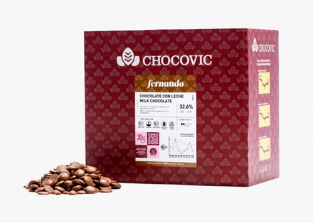 Шоколад молочный Fernando 32,6%, CHOCOVIC, 5 кг