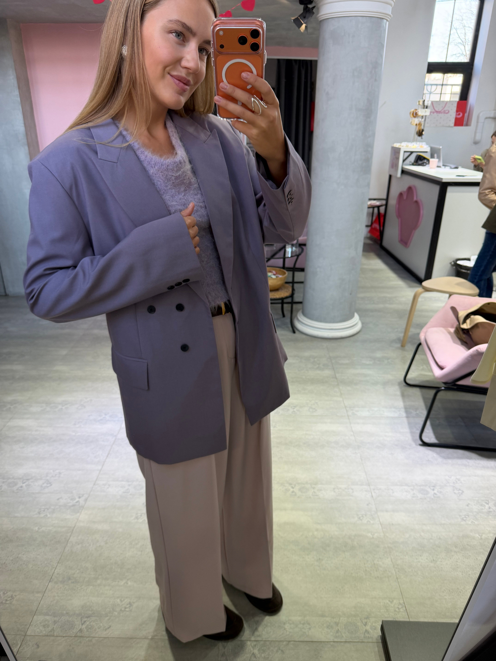 Пиджак Las Celula лиловый