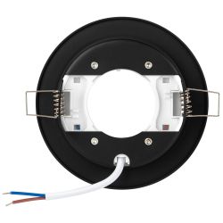 Светильник встраиваемый ЭРА KL 76 AL/BK /1 под лампу GX53 черный | Встраиваемые светильники Для ламп GX53