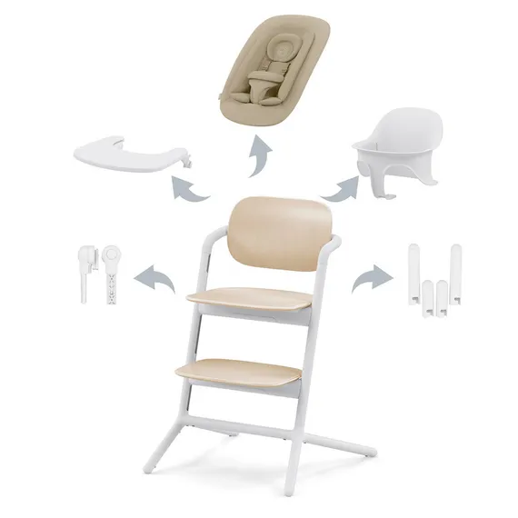 Стульчик Cybex Lemo 4-in-1 Set Sand White