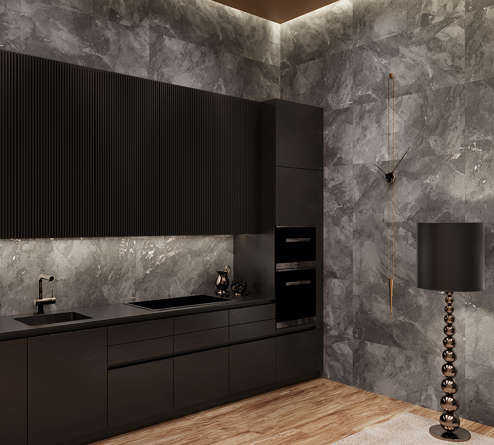 Керамогранит, Arcadia Ceramica, BISMANTO GREY, 1200x600 мм, карвинг