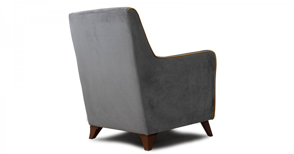 Кресло Френсис велюр кварцевый серый