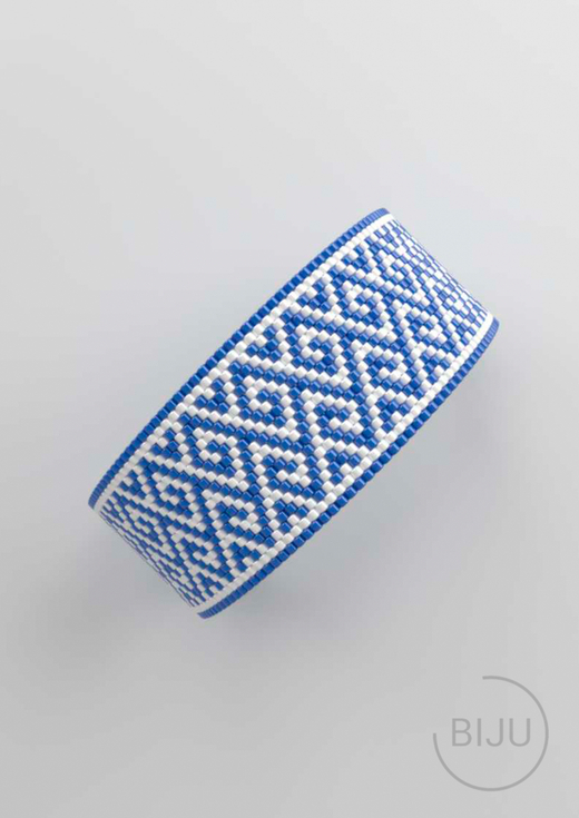 Схема PEYOTE, Схема браслета мозаичное плетение, узор из Miyuki Delica 11/0, файл PDF, №394