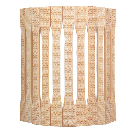 Абажур угловой с орнаментом 31х9х22см,липа