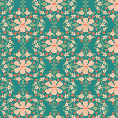 Весенний Дамаск на фоне цвета свежей зелени