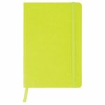 Блокнот в клетку с резинкой А5 (148x218 мм), 80 л., под кожу салатовый BRAUBERG "Metropolis Ultra", 111020