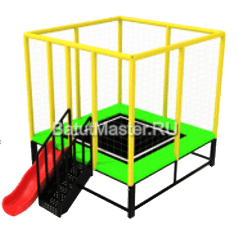 Мини батутная арена "Веселый домик" 2,5x2,5x2,2 м