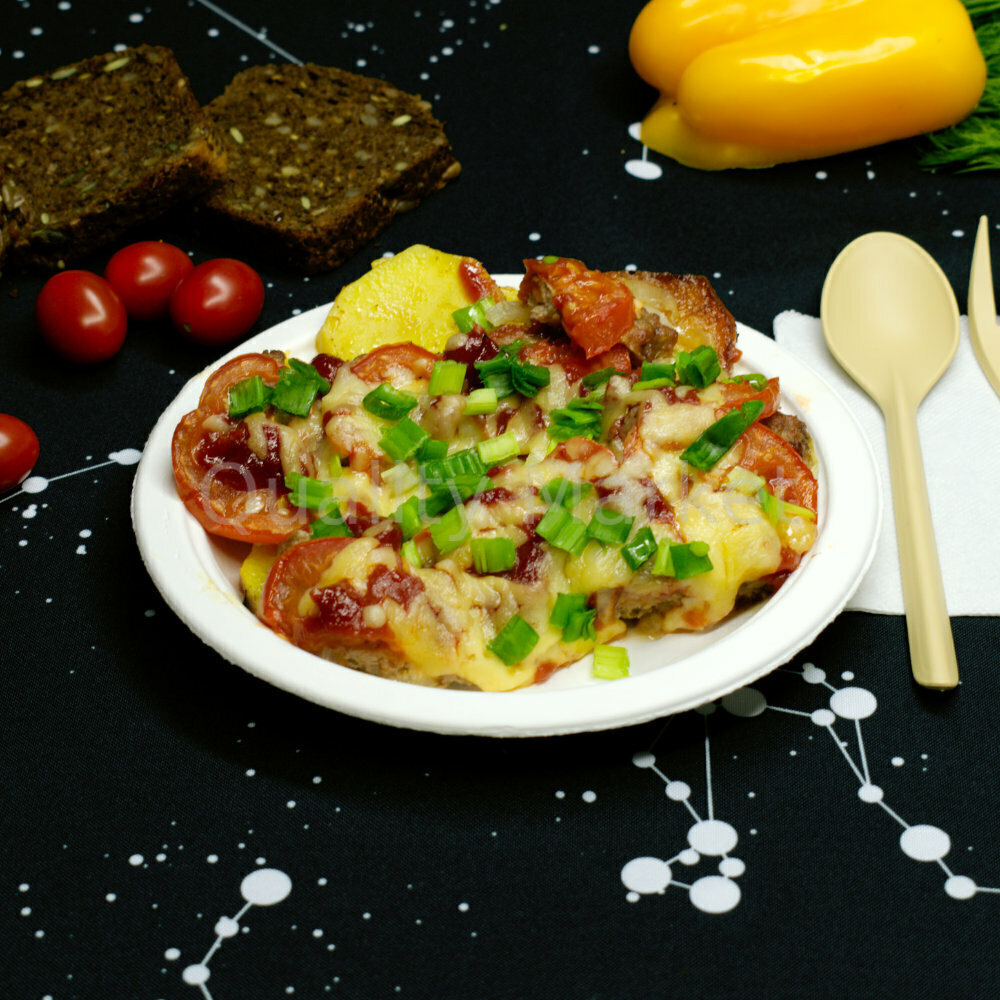 Тарелка круглая, 180 мм, белая ЭКО (50шт/1000шт)