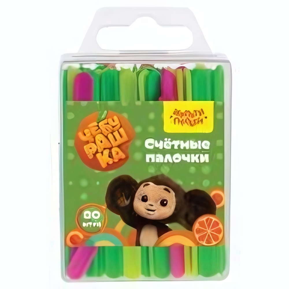 Набор счетных палочек 80шт. "Чебурашка"(Мульти-Пульти)