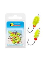 Мормышка фосфорная №07 P, 2 упк по 10 шт 0,14g