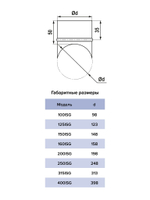 Врезка круглая ISG D200 оцинк.сталь ERA PRO