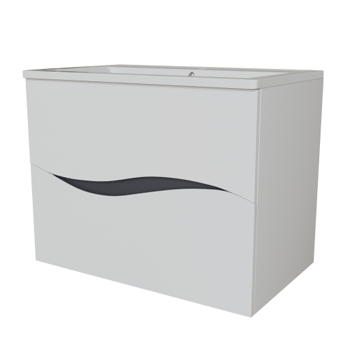 Тумба д/ванной "Лайф-70" подвесная  под раковину Марго-70 (MIXLINE) (ПВХ)