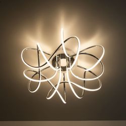 Citilux Джемини Смарт CL229A161E RGB Умная люстра Хром