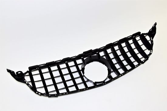 Решетка радиатора v.2 глянцево - черный для Mercedes C class W205 2015-2017