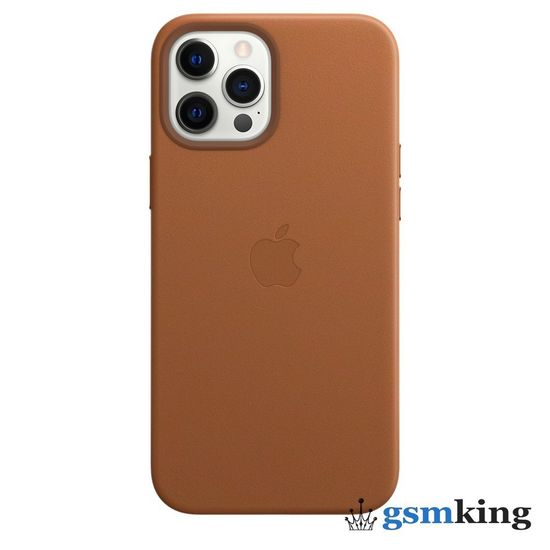 Leather Case with MagSafe iPhone 12 Pro Max Saddle Brown (Золотисто-коричневый)