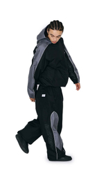 Куртка BSRabbit LIGHT WEIGHT REFLECTIVE LINE HOODED JACKET BLACK