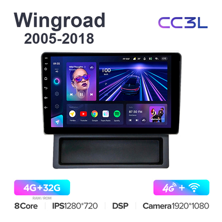 Teyes CC3L 9"для Nissan Wingroad 2005-2018