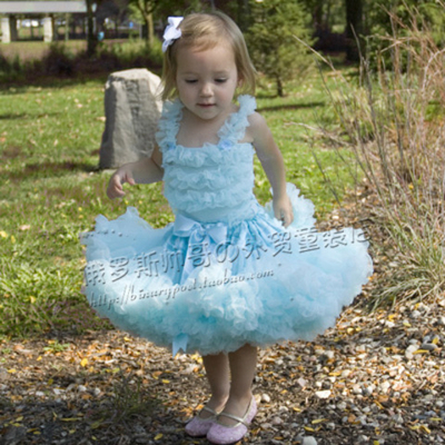 Платье детское с оборками и юбкой-американкой