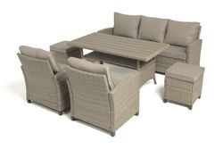 "Мэдисон" обеденная группа из искусственного ротанга, цвет соломенный