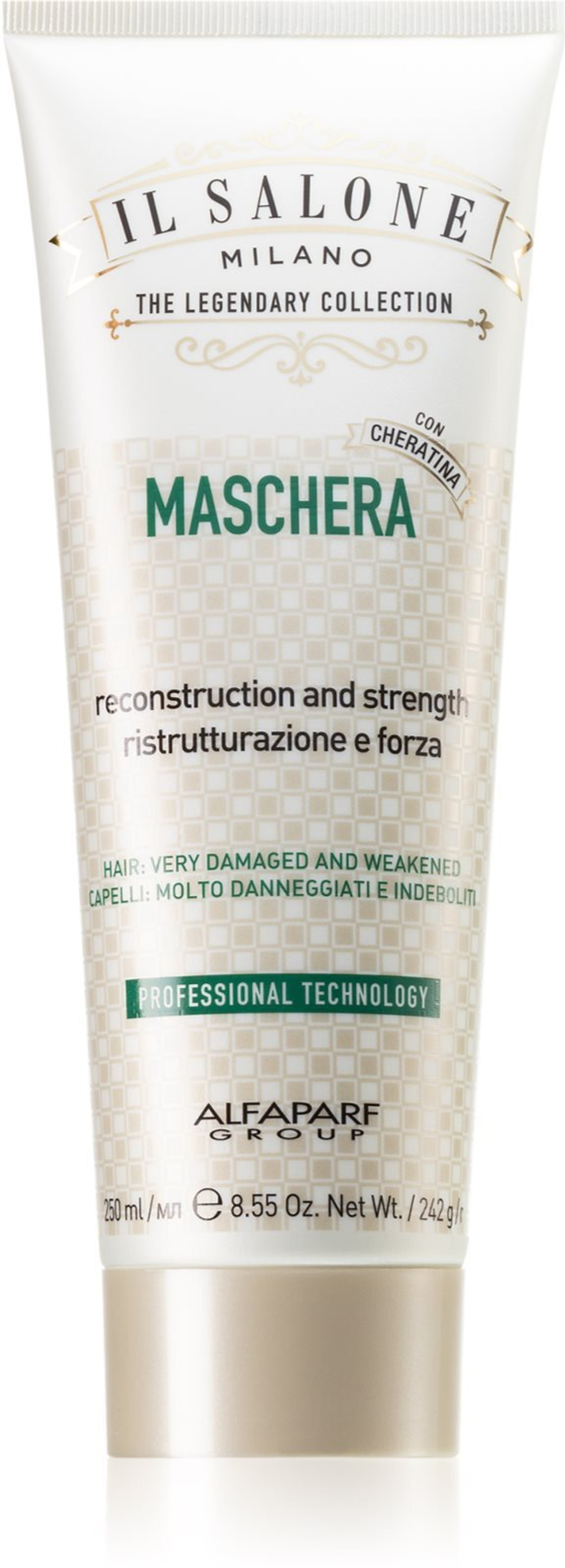 Alfaparf Milano Il Salone Reconstruction - восстанавливающая маска для поврежденных волос /   250  ml  / GTIN 8022297070629