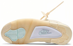Кроссовки Off-White X Jordan Air Jordan 4 "Sail" (Женская размерная сетка)