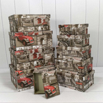 Коробка 34х26х15.3 см Набор 10 шт "Европа" (Серый)