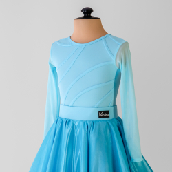 голубое платье для танцев