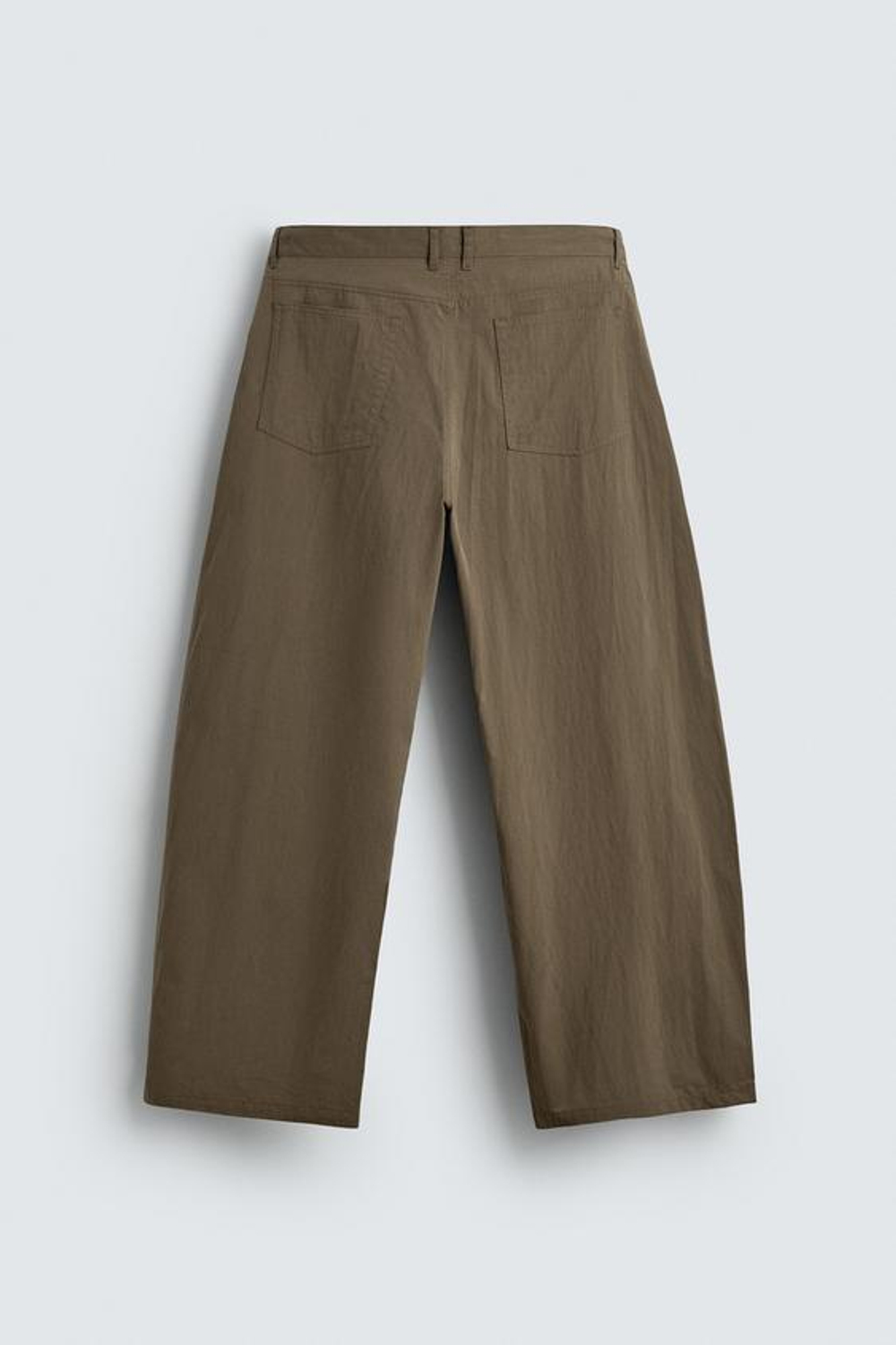 ZARA БРЮКИ CURVED FIT, ХАКИ