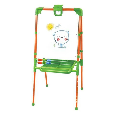 Мольберт детский растущий, со счетами, оранж, Nika, М2Л/О2