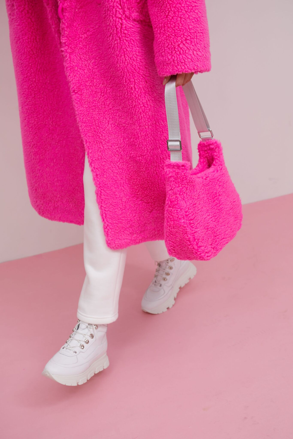 Брюки с начесом зауженные